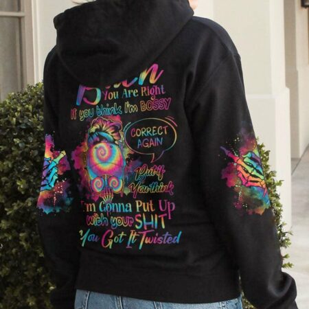 IF YOU THINK I'M A B TIE DYE MESSY BUN ALL OVER PRINT - TLNO0102232