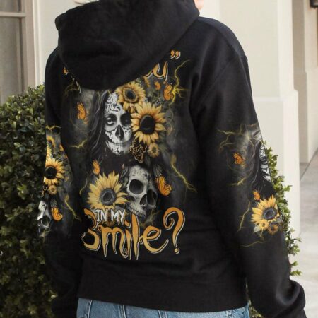 CAN YOU SEE THE F YOU SKULL ROSE ALL OVER PRINT - TLTM1302234