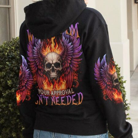 I AM WHO I AM WINGS SKULL ALL OVER PRINT - TLTM1002231
