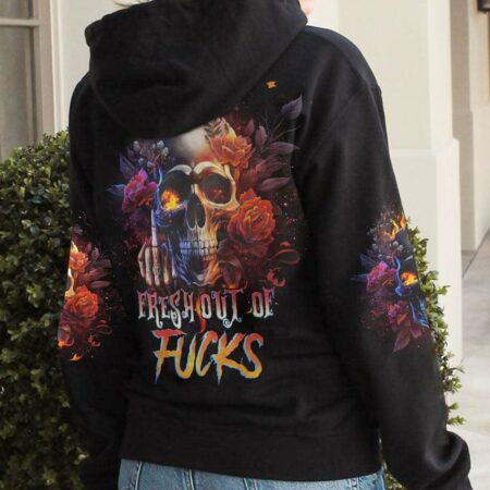 FRESH OUT OF F FIRE SKULL ROSE ALL OVER PRINT - TLNO0103232