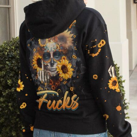 FRESH OUT OF F SUNFLOWER SUGAR SKULL ALL OVER PRINT - TLNZ2102232