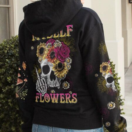 I CAN BUY MYSELF FLOWER SKULL ALL OVER PRINT - TLTW1603234