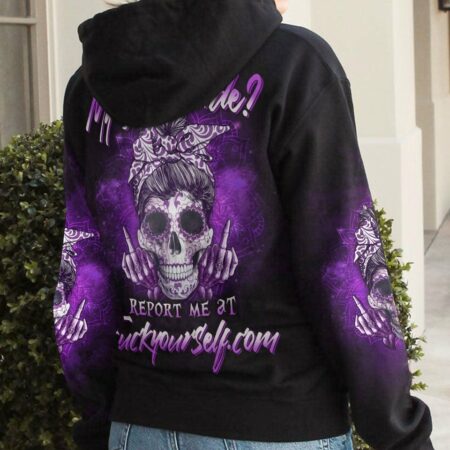 DON'T LIKE MY ATTITUDE SKULL ALL OVER PRINT - YHLN2203231