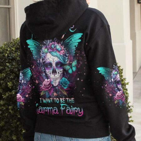 KARMA FAIRY SKULL SUGAR SKULL ALL OVER PRINT - YHHG0803234