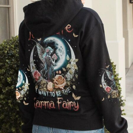 KARMA FAIRY SKULL MOON ROSES ALL OVER PRINT - TLTW2702233