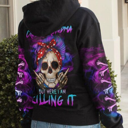 CRAZY GRANDMA SKULL ALL OVER PRINT - YHHG2202234