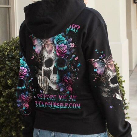 DON'T LIKE MY ATTITUDE SKULL ALL OVER PRINT - YHHN2802232