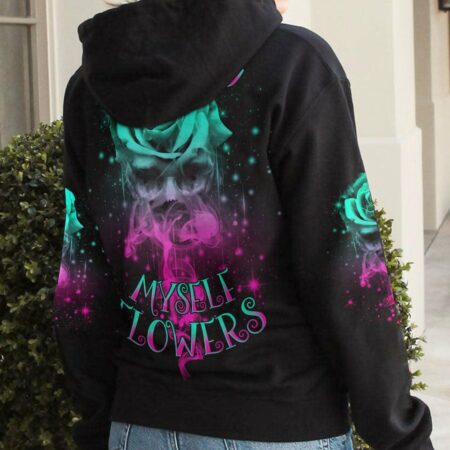 I CAN BUY MYSELF FLOWERS SMOKE ROSE SKULL ALL OVER PRINT - TLNO0203233