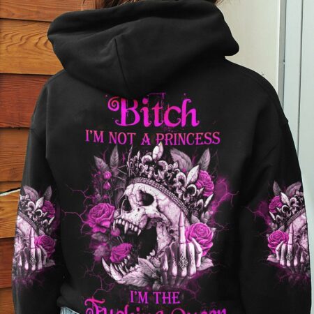I'M THE F QUEEN SUGAR SKULL ALL OVER PRINT - YHDU2403231