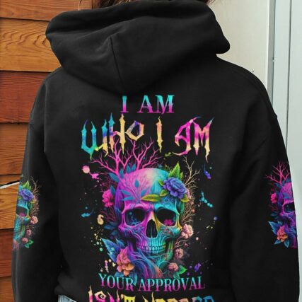 I AM WHO I AM COLORFUL SKULL ALL OVER PRINT - TLNZ2903234