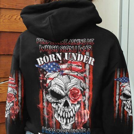 I WAS BORN UNDER A WARNING SIGN ALL OVER PRINT - YHHN1301235