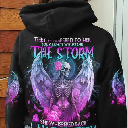 I AM THE STORM SKELETON ROSES WINGS ALL OVER PRINT - TLNO0603233
