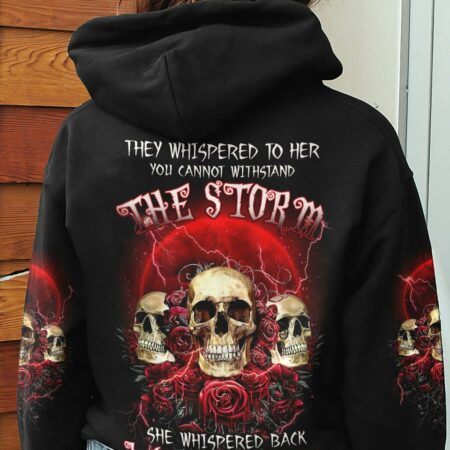 I AM THE STORM SKULL ROSES ALL OVER PRINT - TLTW0203234