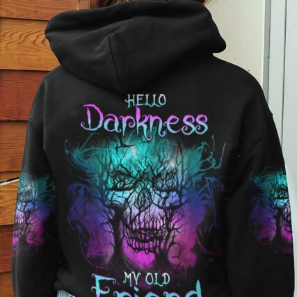 HELLO DARKNESS MY OLD FRIEND SKULL ALL OVER PRINT - YHHG0504231
