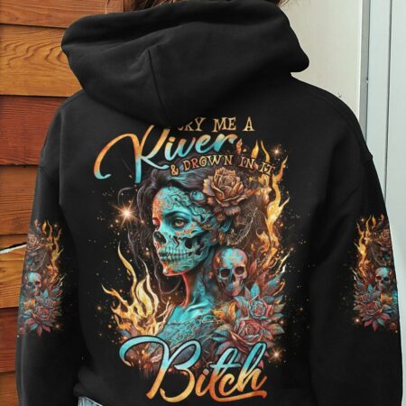 CRY ME A RIVER SUGAR SKULL ALL OVER PRINT - TLNO0404232