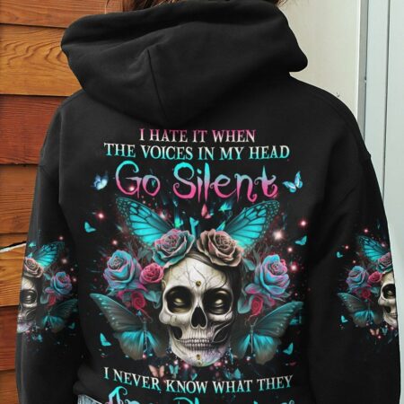 I HATE IT WHEN THE VOICES IN MY HEAD GO SILENT ALL OVER PRINT - YHHG1603231