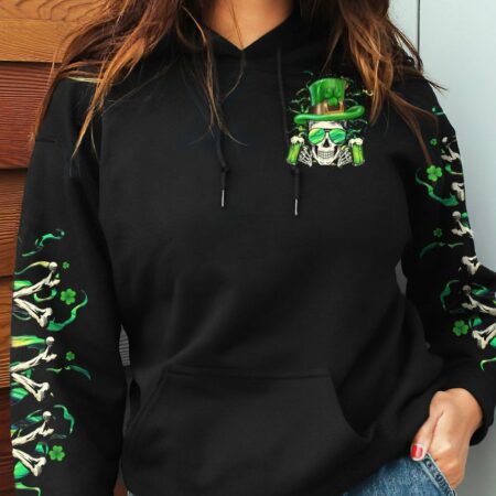 HELLO DARKNESS MY OLD FRIEND SKULL BEER PATRICK'S DAY ALL OVER PRINT - YHHG0102231