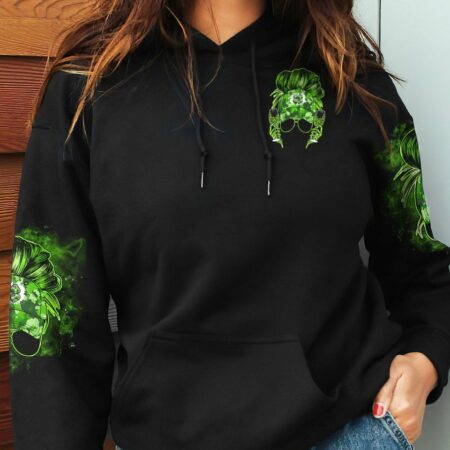 DRINK UP B MESSY BUN PATRICK'S DAY ALL OVER PRINT - TLNO2701231