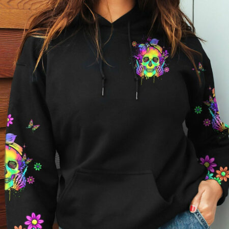 I NEED NEW HATERS COLORFUL SKULL ALL OVER PRINT - YHLN1904232