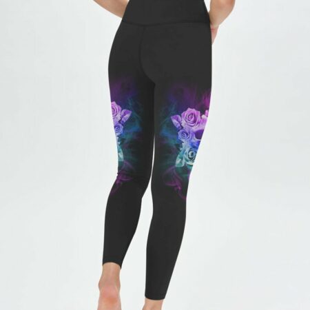 I LOVE BEING ME SKULL FLOWER ALL OVER PRINT - YHLN1301232