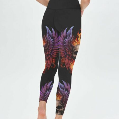 I AM WHO I AM WINGS SKULL ALL OVER PRINT - TLTM1002231