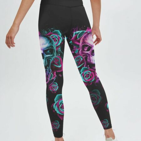 I TRY TO AVOID DRAMA FIRE SKULL ROSE ALL OVER PRINT - TLTR2701233