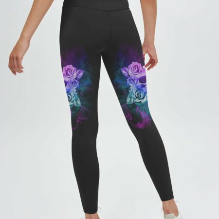 I LOVE BEING ME SKULL FLOWER ALL OVER PRINT - YHLN1301232