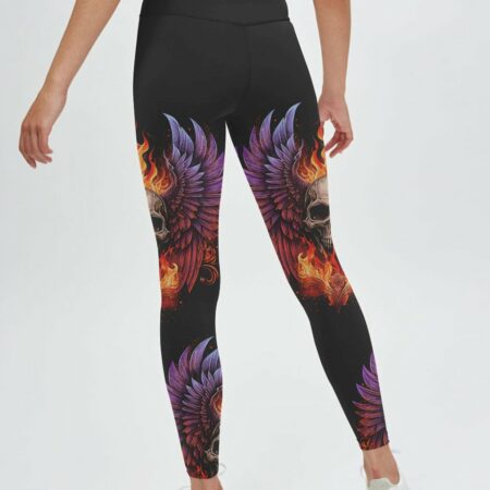 I AM WHO I AM WINGS SKULL ALL OVER PRINT - TLTM1002231