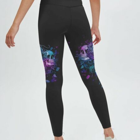 I TRY TO AVOID DRAMA PURPLE ROSE SKULLS OVER PRINT - TLNZ0602234