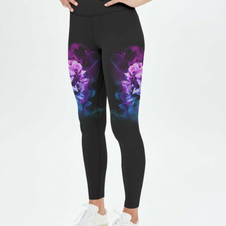I LOVE BEING ME SKULL FLOWER ALL OVER PRINT - YHLN1301232