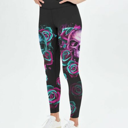 I TRY TO AVOID DRAMA FIRE SKULL ROSE ALL OVER PRINT - TLTR2701233