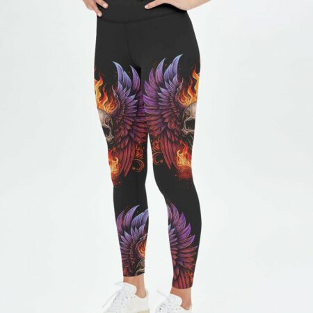 I AM WHO I AM WINGS SKULL ALL OVER PRINT - TLTM1002231