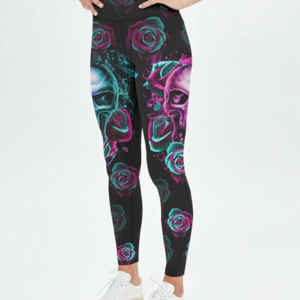I AM A SWEET GIRL ROSE FIRE SKULL ALL OVER PRINT - TLTR3001234