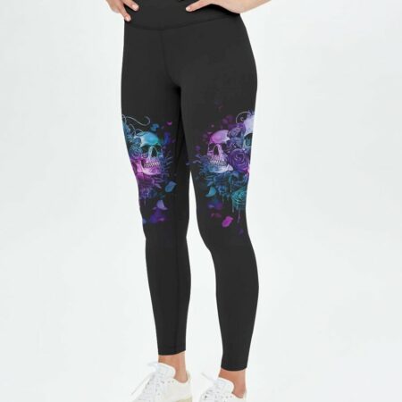 I TRY TO AVOID DRAMA PURPLE ROSE SKULLS OVER PRINT - TLNZ0602234