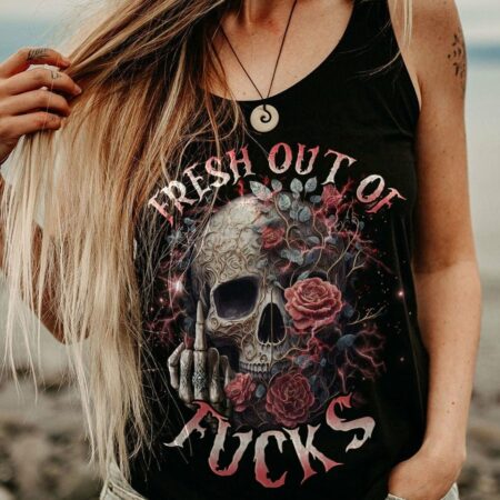 FRESH OUT OF F SKULL ROSE ALL OVER PRINT - TLNO0703232