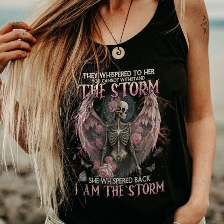 I AM THE STORM SKELETON ROSES WINGS FRONT ALL OVER PRINT - TLNO2702233