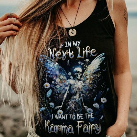 KARMA FAIRY SKELETON DAISY ALL OVER PRINT - TLTW2102235