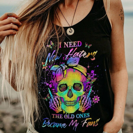 I NEED NEW HATERS COLORFUL SKULL ALL OVER PRINT - YHLN1904232