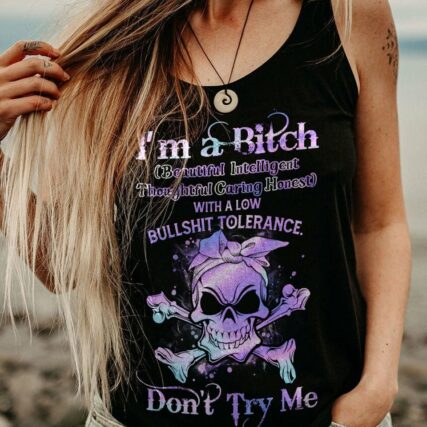 I'M A B DON'T TRY ME HOLO ALL OVER PRINT - YHHN0202232