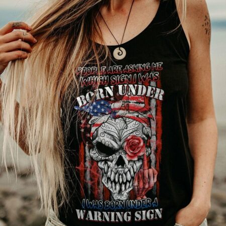 I WAS BORN UNDER A WARNING SIGN ALL OVER PRINT - YHHN1301235