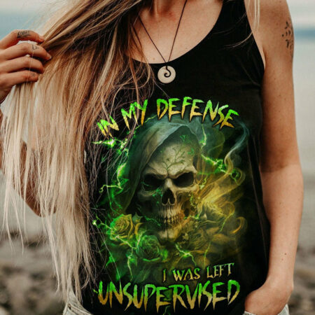 IN MY DEFENSE I WAS LEFT UNSUPERVISED REAPER ALL OVER PRINT - TLNZ0604231