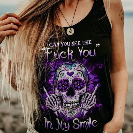 CAN YOU SEE THE F YOU SKULL ALL OVER PRINT - YHHG2903231