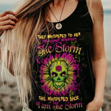 I AM THE STORM SUGAR SKULL SUNFLOWER ALL OVER PRINT - TLTW0103232