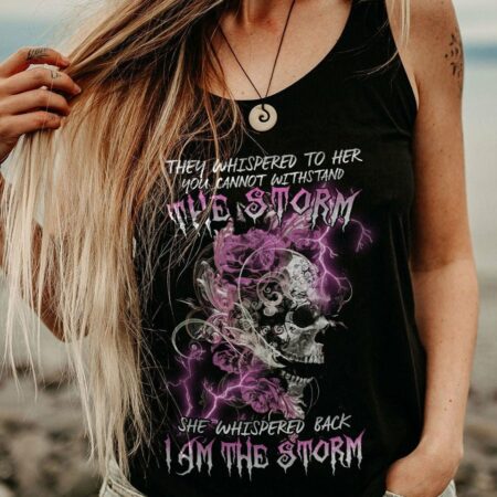 I AM THE STORM FLOWER SKULL ALL OVER PRINT - TLTR0802232