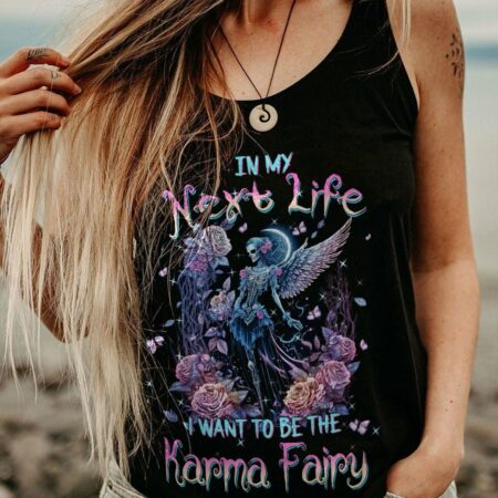 KARMA FAIRY SKULL SKELETON WINGS ALL OVER PRINT - TLTW0702231