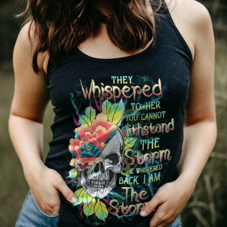 I AM THE STORM FLOWER SKULL ALL OVER PRINT - TLTW0803231