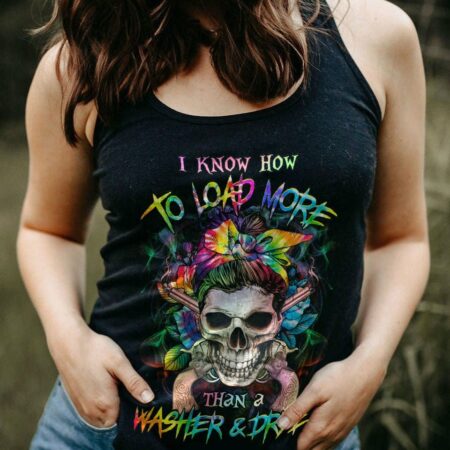 I KNOW HOW TO LOAD TIE DYE SKULL ALL OVER PRINT - YHHG0203233