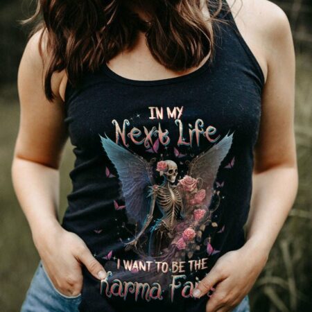 KARMA FAIRY SKULL SKELETON ROSE ALL OVER PRINT - TLTW0201232