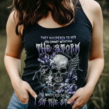 I AM THE STORM WINGS FLOWER SKULL ALL OVER PRINT - TLTW0202233
