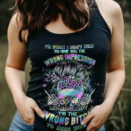 I'M THE WRONG B TO MESS WITH ALL OVER PRINT - TLTW1204231